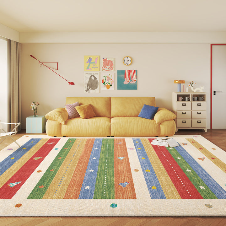 Vintage-inspirierter geometrischer Teppich Karnz