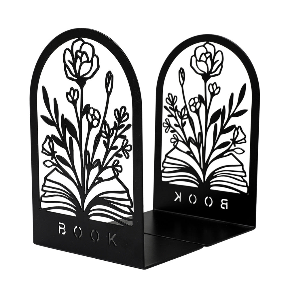 Künstlerisches Blumenbuchstützen-Set