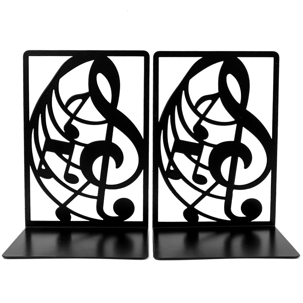 Musikalische Noten Buchstützen Set