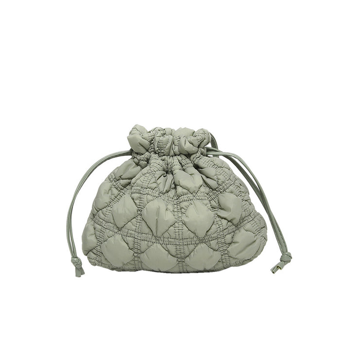Gepolsterte Kordelzug-Handtasche