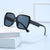 Damen quadratische Sonnenbrille mit einzigartigem, stilvollem Rahmen Karnz