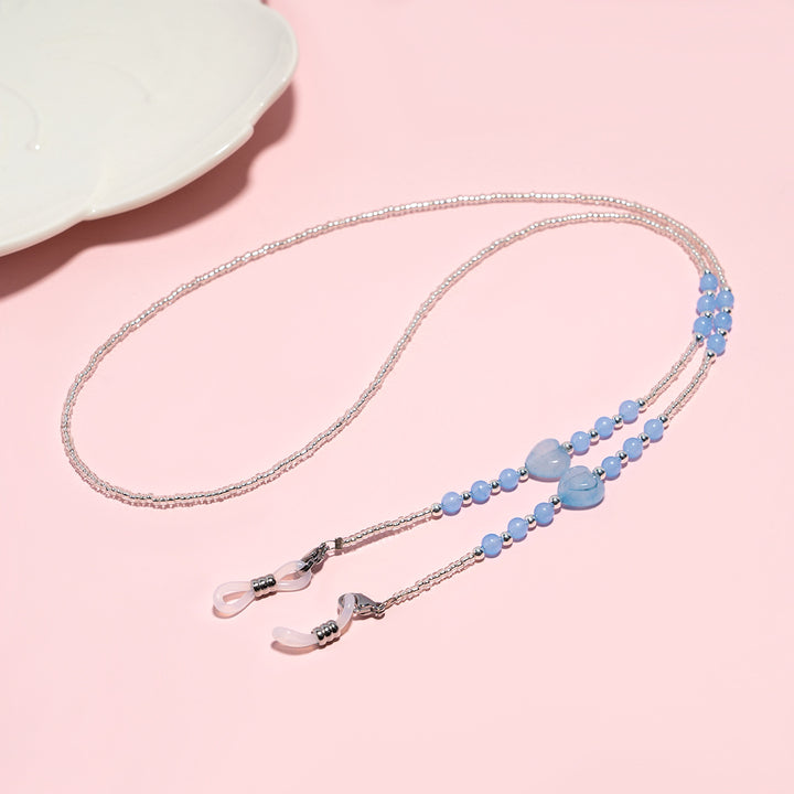 Elegante Perlen Brillen Kette Karnz