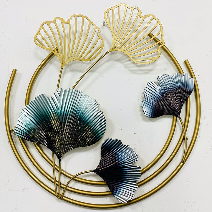 Elegante Botanische Metall Wandkunst Karnz