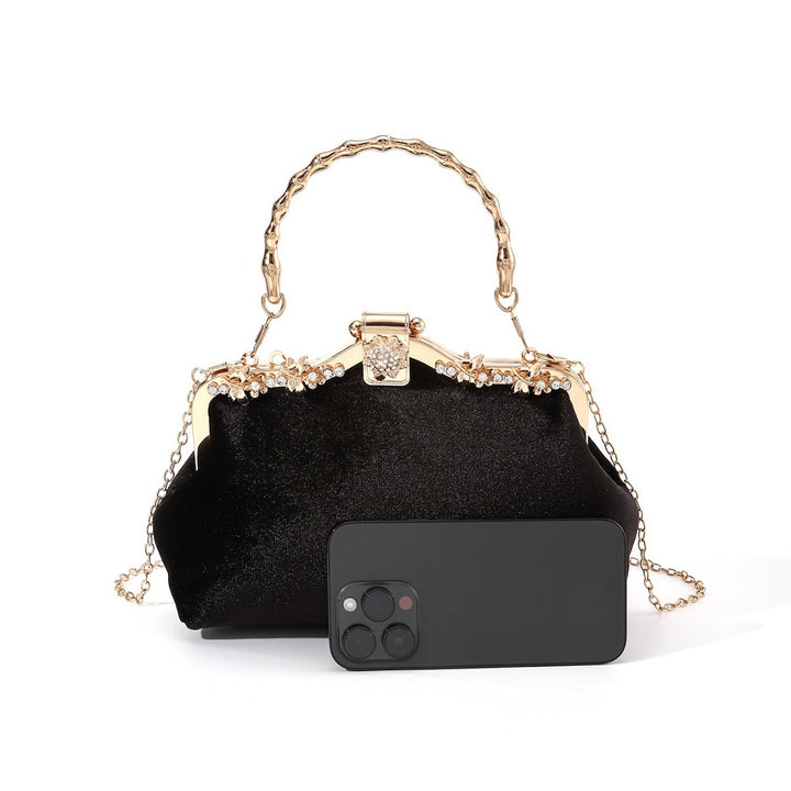 Vintage-inspirierte mit Blumenverzierung Abend-Handtasche