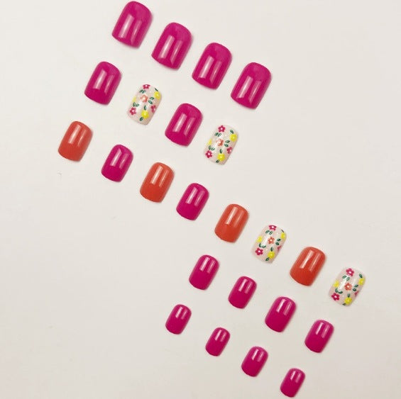 Kreatives Floral Nail Art Set Karnz
