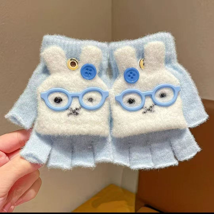 Niedliche Hasen-Themen-Fingerlose Handschuhe Karnz