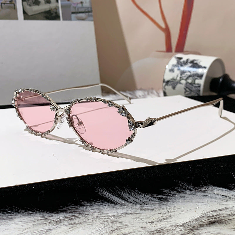 Damen extravagante oversized Sonnenbrille mit futuristischem Design Karnz