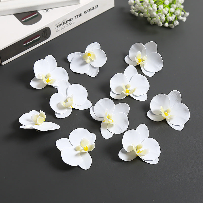 Künstliche Orchideenblütenakzente für die Wohnkultur