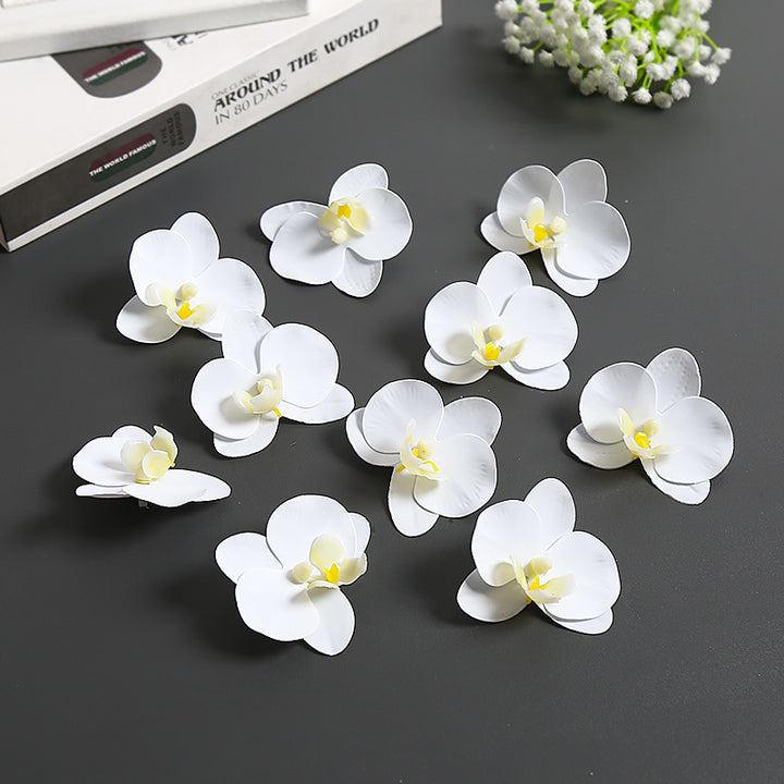Künstliche Orchideenblütenakzente für die Wohnkultur