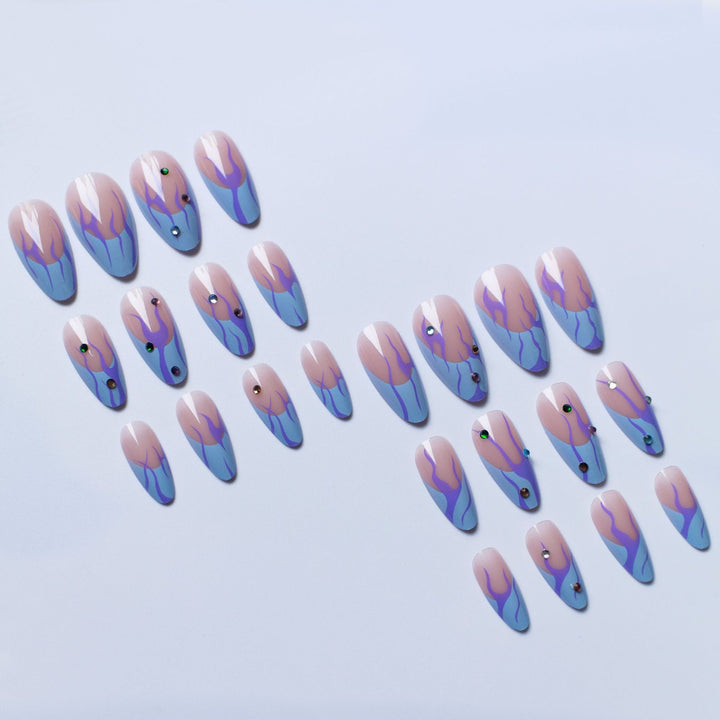 Elegantes Abstraktes Nagelkunst Design Kit