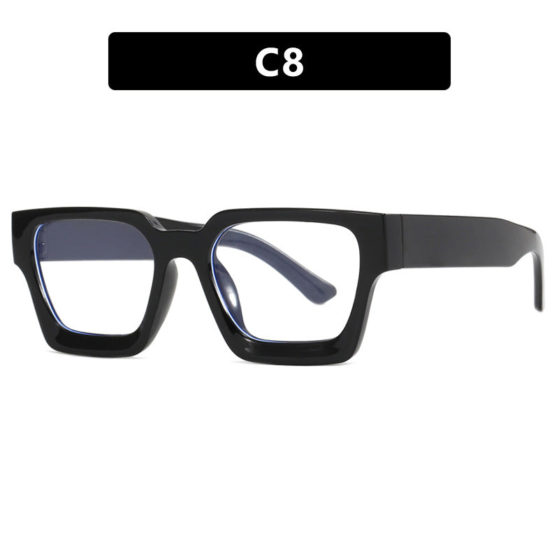 Damen modische quadratische Lesebrille mit transparenter Rahmenkonstruktion Karnz