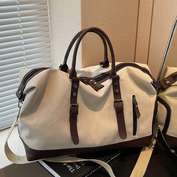 Langlebige Canvas Wochenend Duffel Tasche