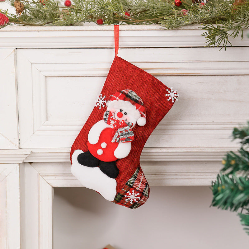 Weihnachtsstrumpf mit Rentierdesign Karnz