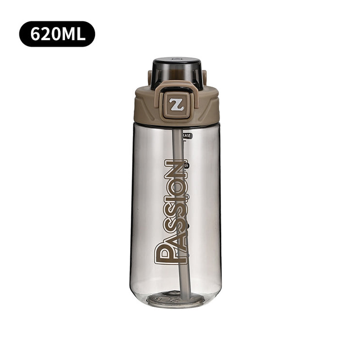 Damen Trinkflasche mit integriertem Messsystem und Flip-Top-Verschluss Karnz