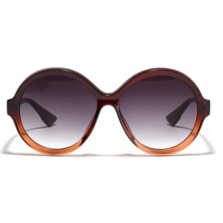 Damen oversized modische Sonnenbrille mit einzigartiger Rahmenform Karnz