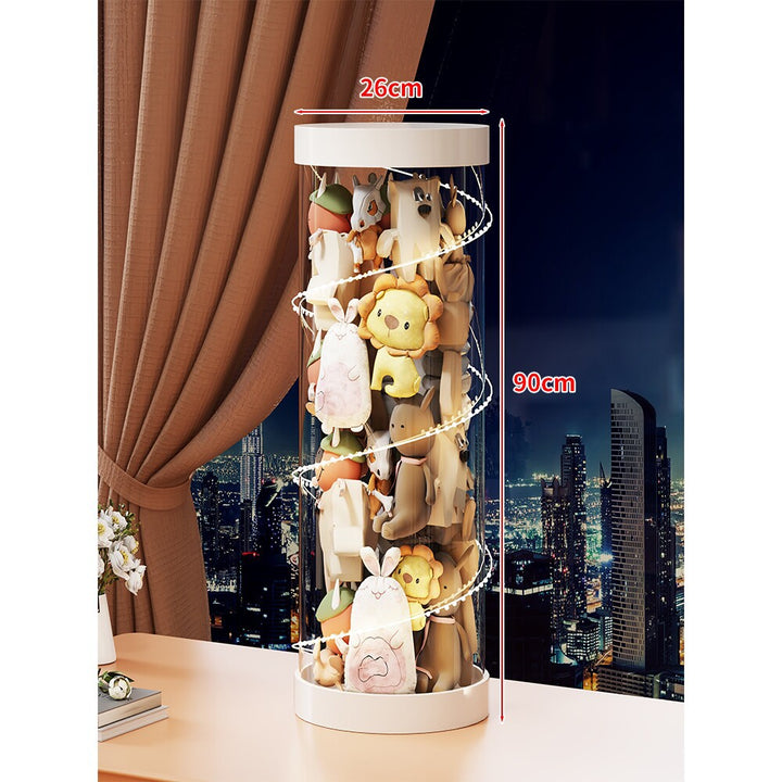 Hohe klare Acryl-Plüschspielzeug-Display-Turm-Organizer