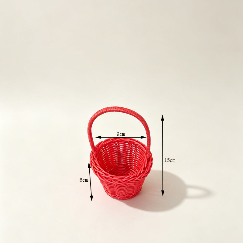 Dekorative Miniatur Geflochtene Korb Karnz
