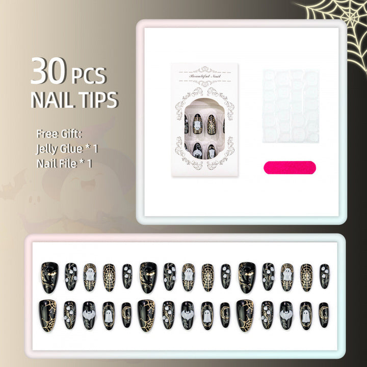 Halloween-Themen Press-On Nagelkunst