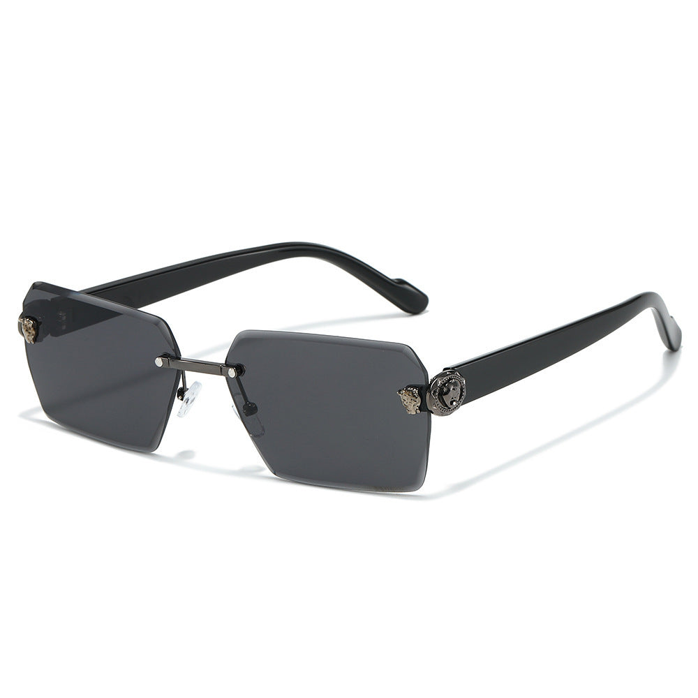 Stylische moderne rechteckige Sonnenbrille Karnz