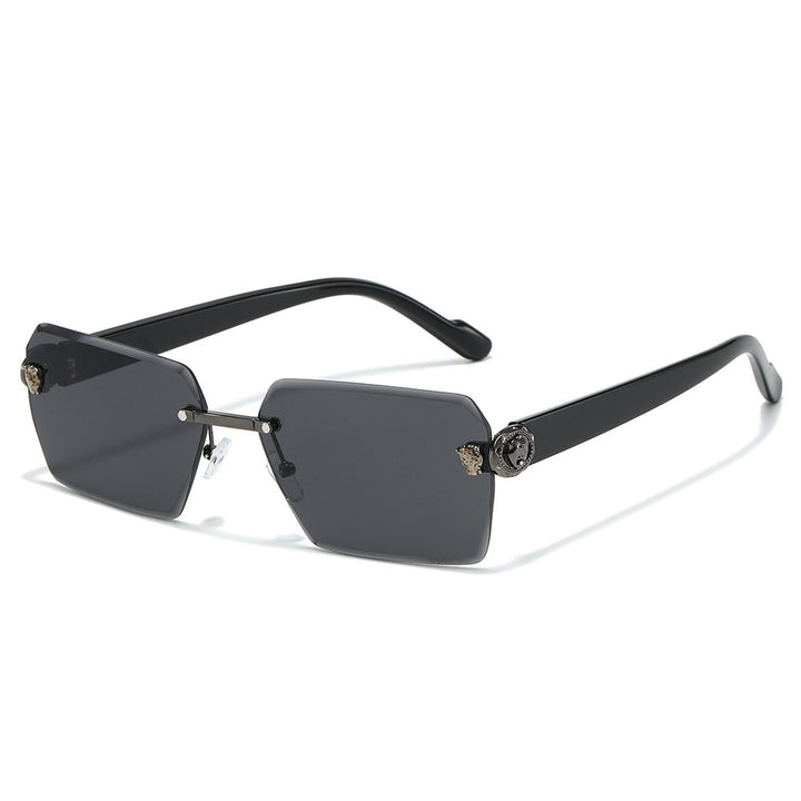 Stylische moderne rechteckige Sonnenbrille Karnz