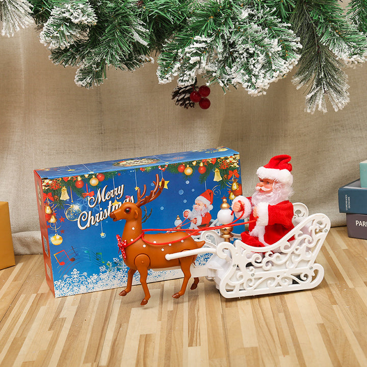 Lustige Weihnachtsmann Deko Figur Karnz
