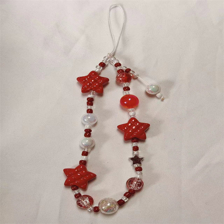 Dekorativer Stern Perlen Charm Lanyard Karnz