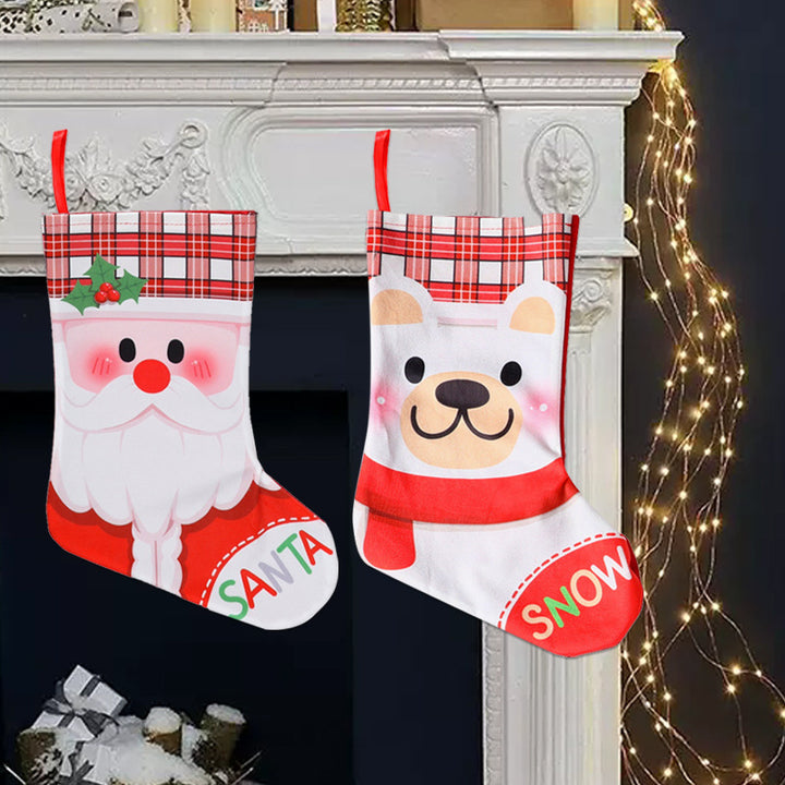 Weihnachtlich dekorative Socke