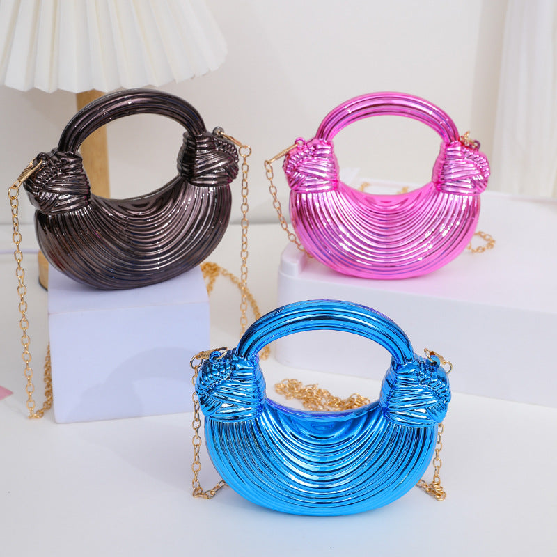 Damen Metallische Handtasche Karnz