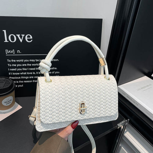 Gewebte Leder Abend-Clutch