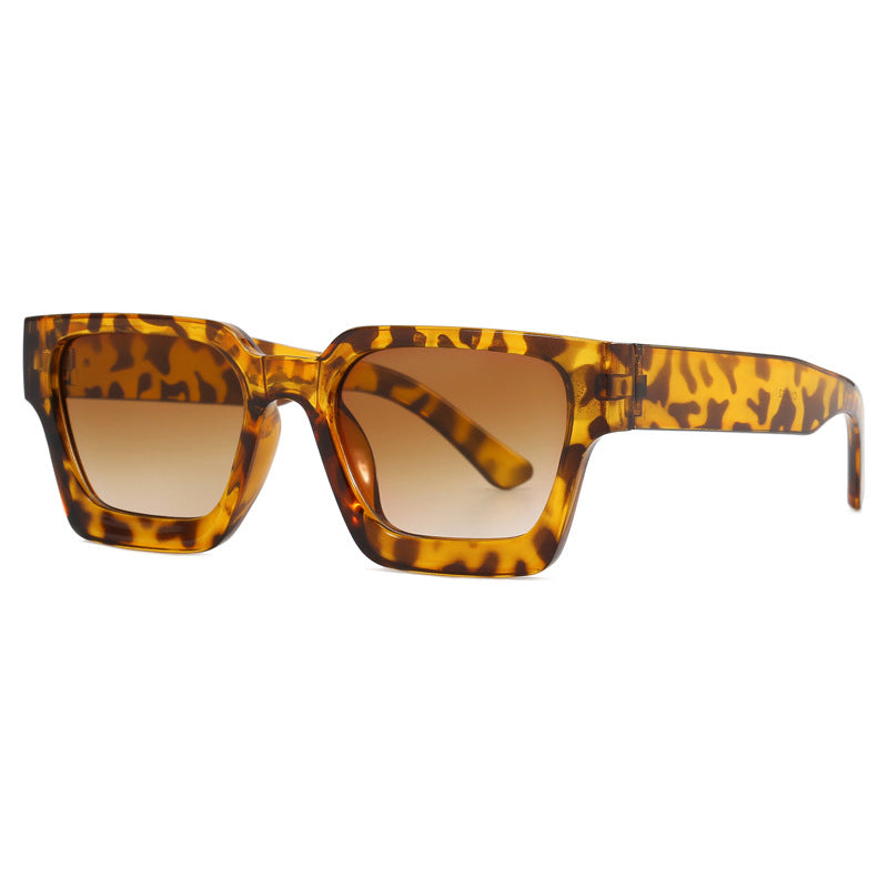 Damen Modische Oversized-Sonnenbrille mit quadratischem Rahmen Karnz