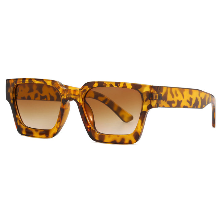 Damen Modische Oversized-Sonnenbrille mit quadratischem Rahmen Karnz
