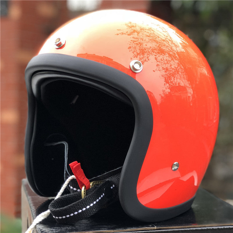 Klassischer Cruiser Motorradhjelm Karnz