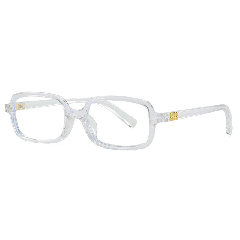 Damen modische quadratische Brille mit elegantem Kunststoffrahmen und goldenen Akzenten Karnz