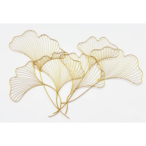 Dekorative Metall Ginkgo Blatt Wandkunst Karnz