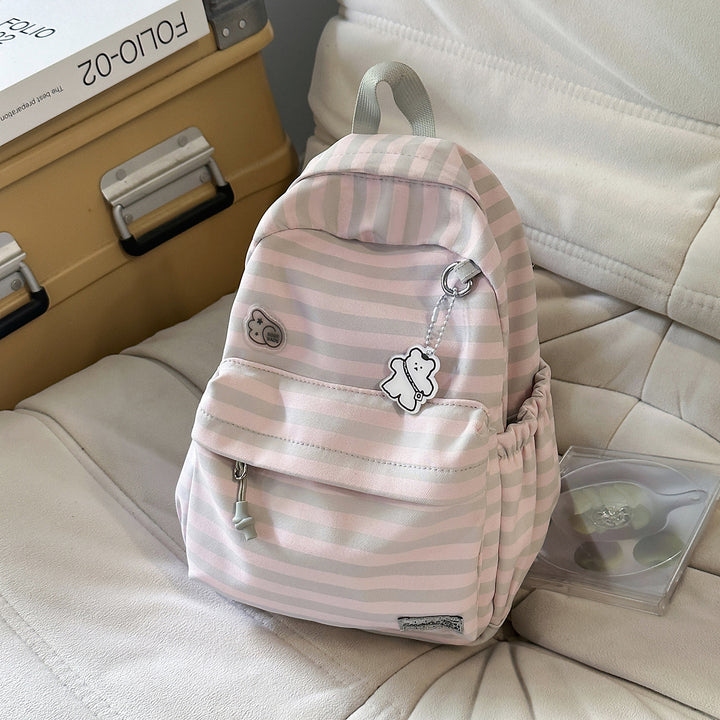 Süßes Cartoon-Design gestreifter Rucksack Karnz