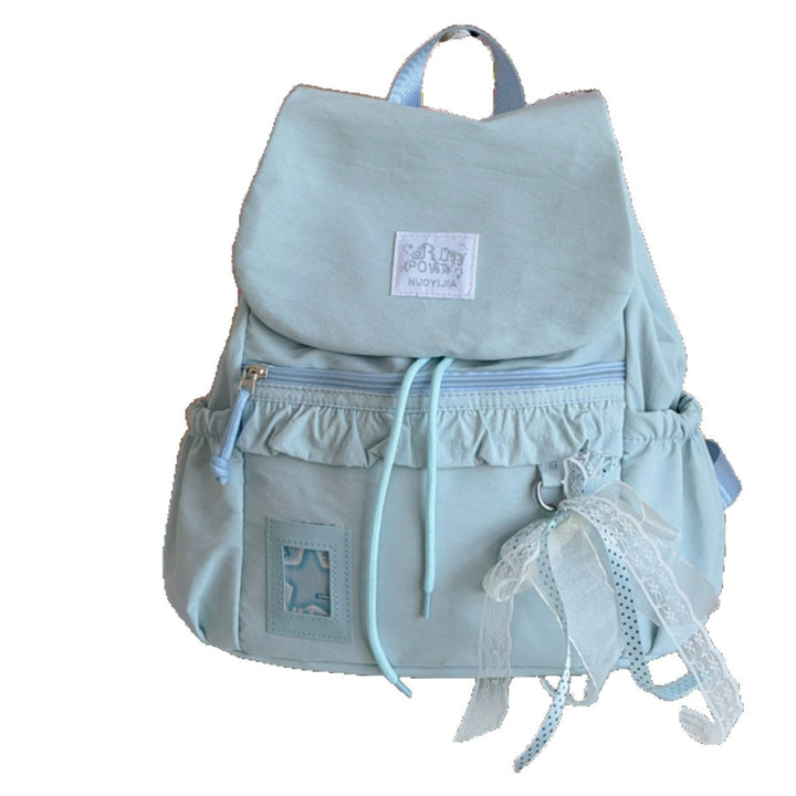 Stylischer Rüschendesign Schulrucksack Karnz