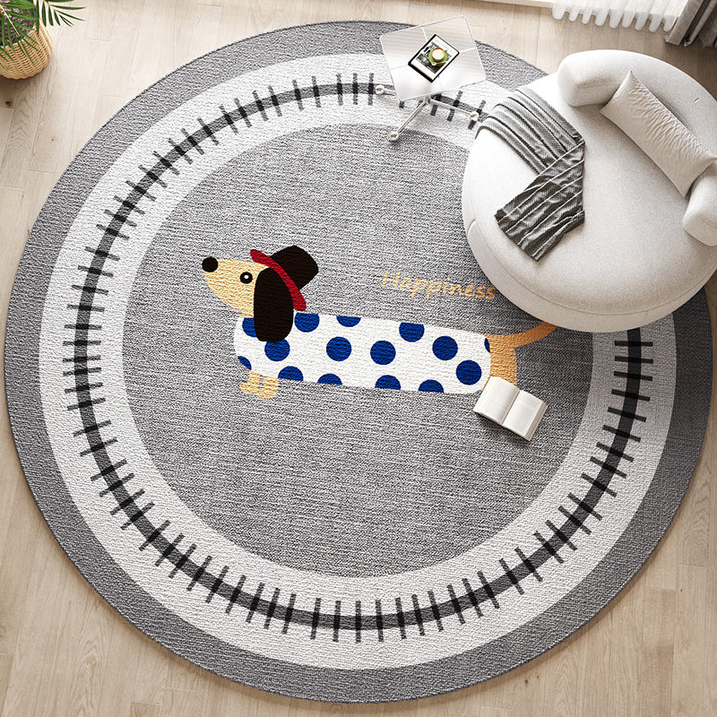 Dekorativer Hunde-Themen-Teppich für die Wohnkultur