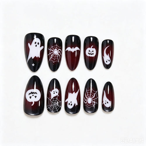 Halloween-Themen Press-On Nagelkunst Karnz