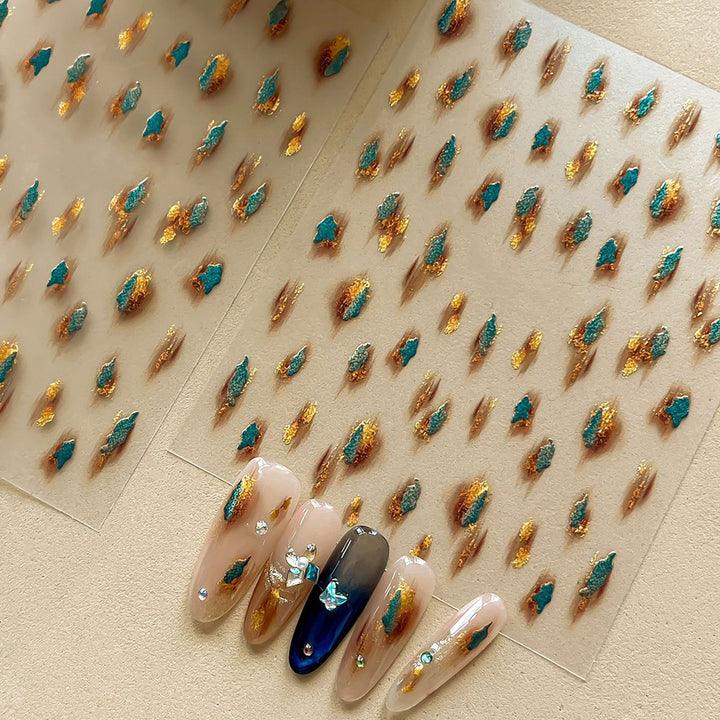 Kreative Nagelkunst Glitzer Transfers