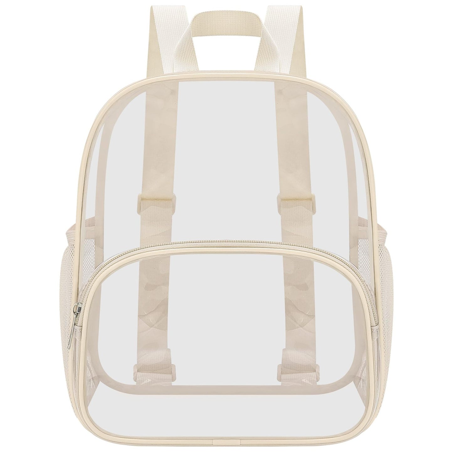 Unisex durchsichtiger Alltagsrucksack mit verstärktem Boden und atmungsaktiven Trägern Karnz
