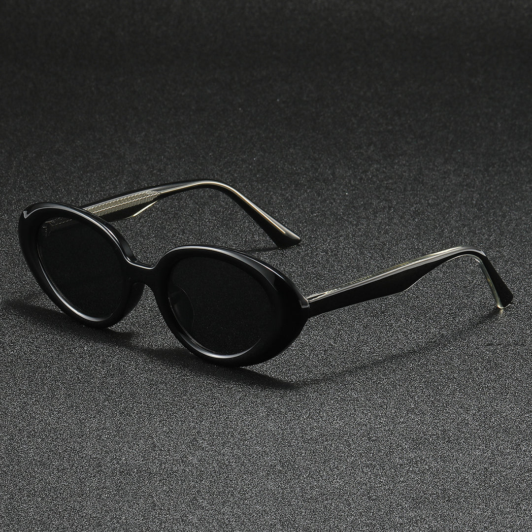 Damen modische Sonnenbrille im eleganten, ovalen Design Karnz