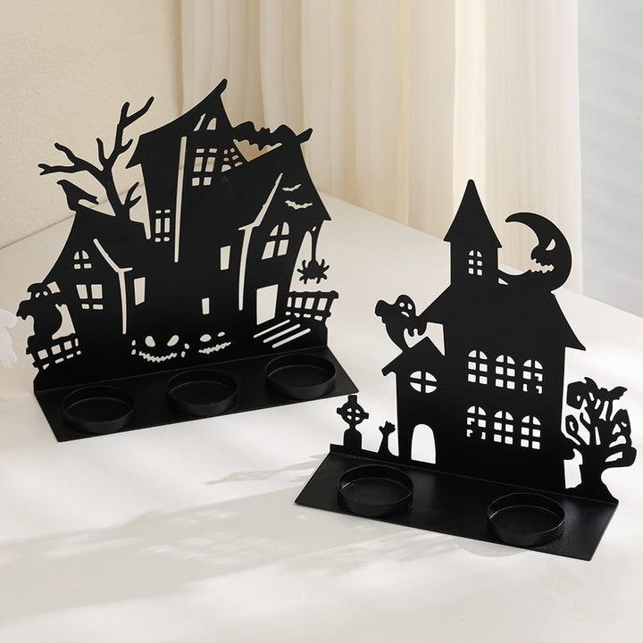 Haunted House Metall Teelichthalter Deko Karnz