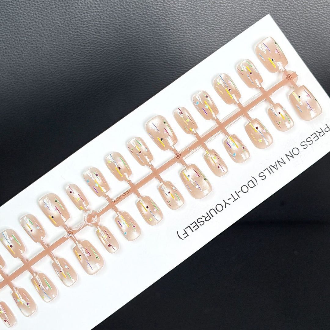 Premium Künstlerischer Press-On Nagel Set Karnz
