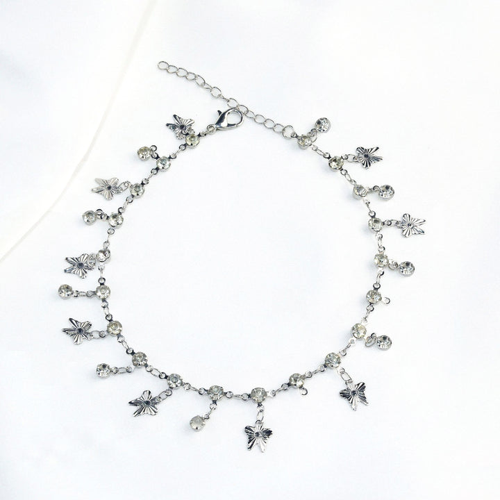 Elegante Kristallkette Fußkette Karnz