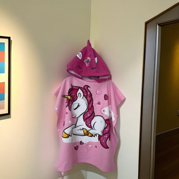 Kinder Haifisch-Design Kapuzenhandtuch Poncho Karnz