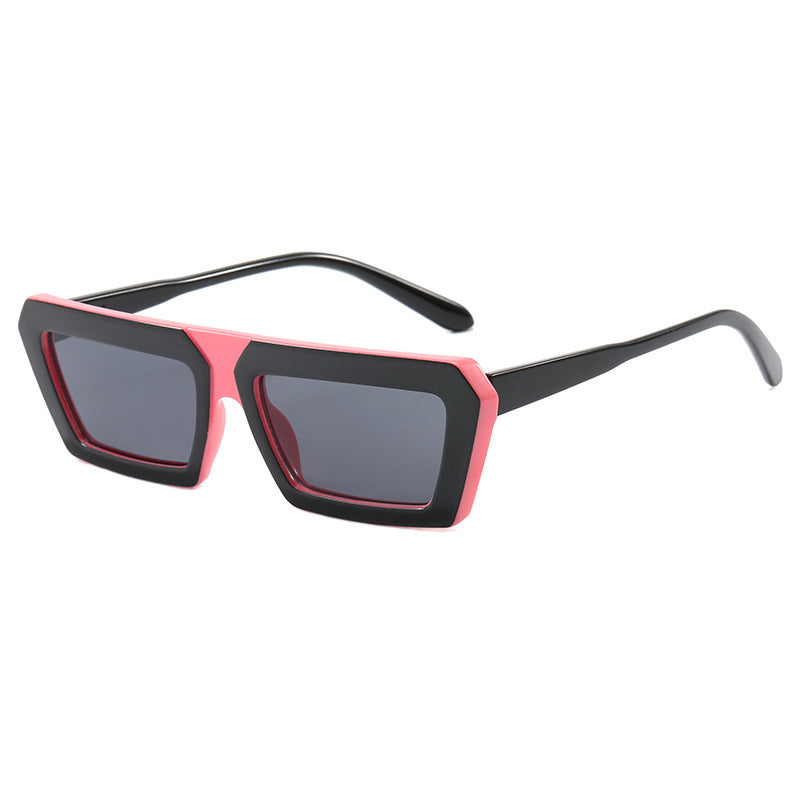 Damen modische Sonnenbrille mit markantem eckigen Rahmen und polarisierenden Gläsern Karnz