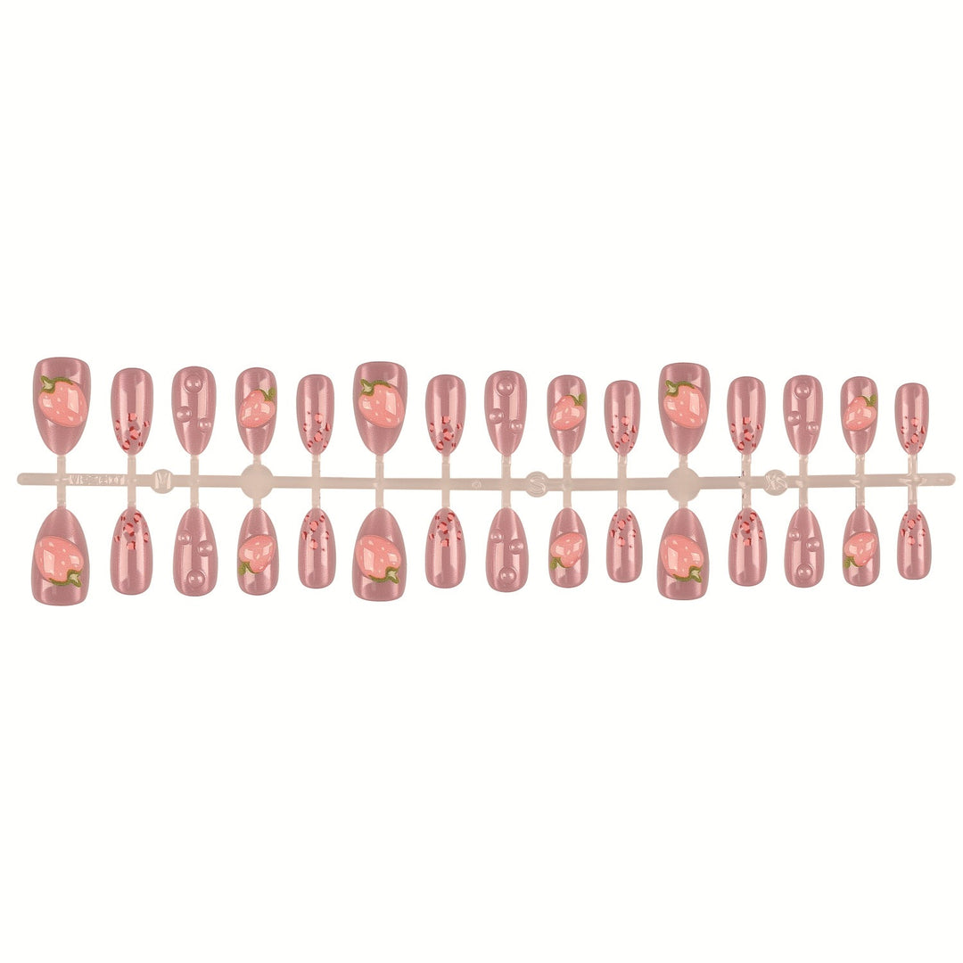Blumeninspiriertes Press-On Nagelset