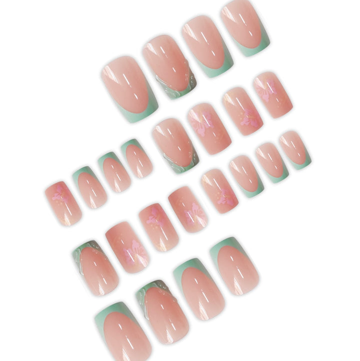 Künstlerische florale Design-Nagelverlängerungen Karnz