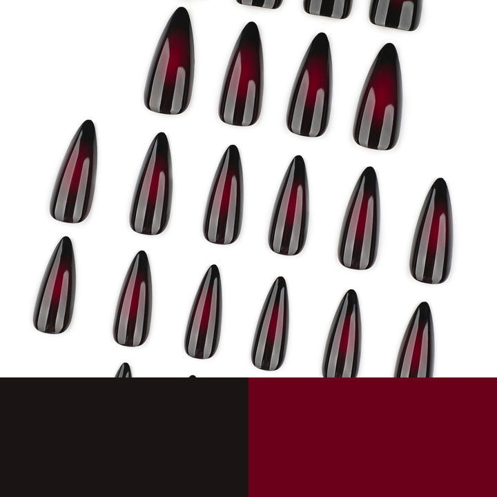 Kunstvolle Stiletto-Nägel mit ombre Effekt Karnz