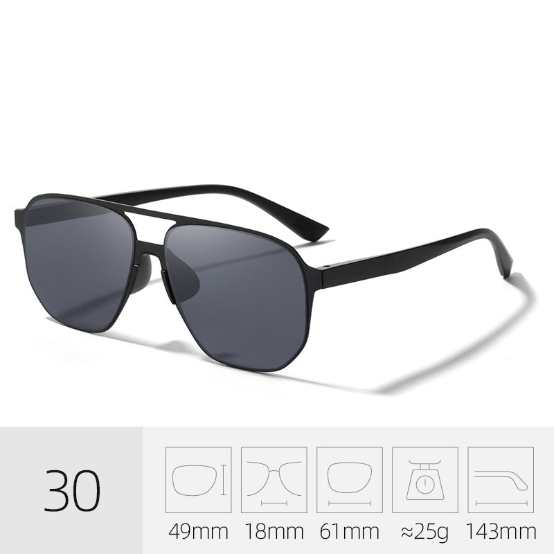Zeitgenössische quadratische Rahmen-Sonnenbrille Karnz